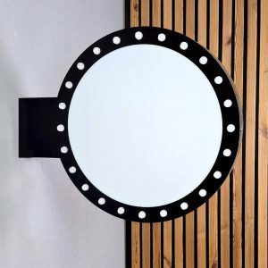 تابلو لایت باکس فلزی دوطرفه دایره